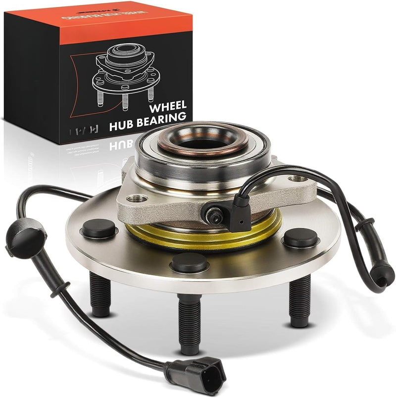 Front Wheel Bearing and Hub Assembly for Dodge Ram 1500 2002-2005 4WD, 5-Lug with ABS Sensor