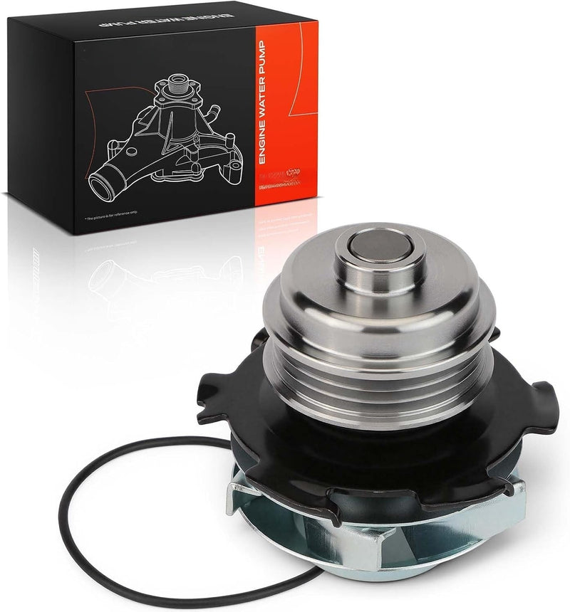 Engine Water Pump with Gasket and Pulley for Cadillac DeVille 1995-2005, Eldorado 1995-2002, Seville 1995-2004