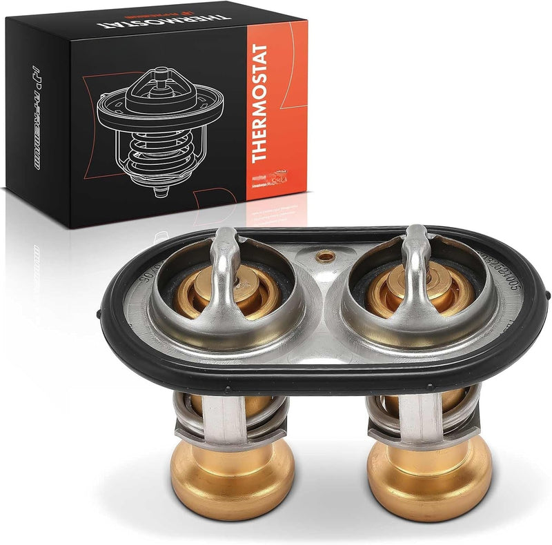 Engine Coolant Thermostat with Seal for Ford F-250, F-350, F-550 Super Duty 2011-2024 6.7L, F-150 2023-2024