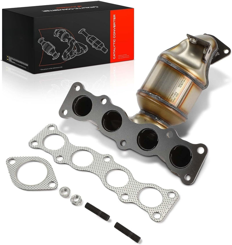 Front Exhaust Manifold Catalytic Converter for Hyundai Santa Fe Sport 2017-2018, L4 2.4L, Federal Emissions