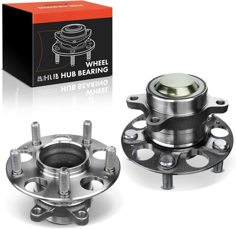 Rear Wheel Bearing and Hub Assembly Pair for Acura ILX 2013-2015, Honda Civic 2013 Sedan EX, EX-L, 5-Lug