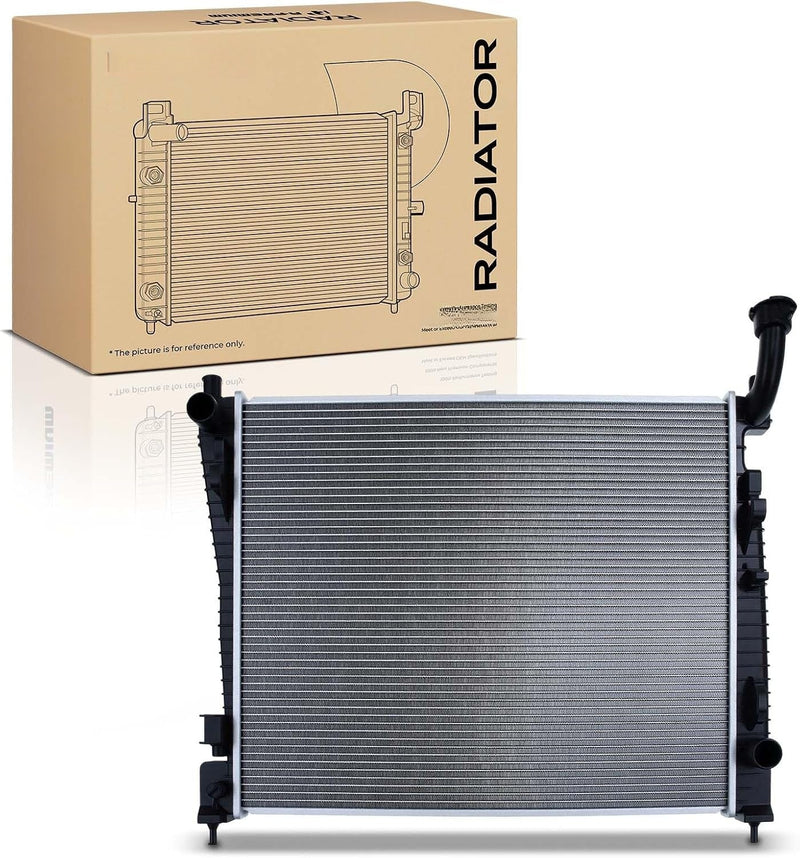 Radiator for Jeep Grand Cherokee 2011-2018, Dodge Durango 2011-2019, 3.6L V6, 5.7L V8, 25-1/8 in Core Height