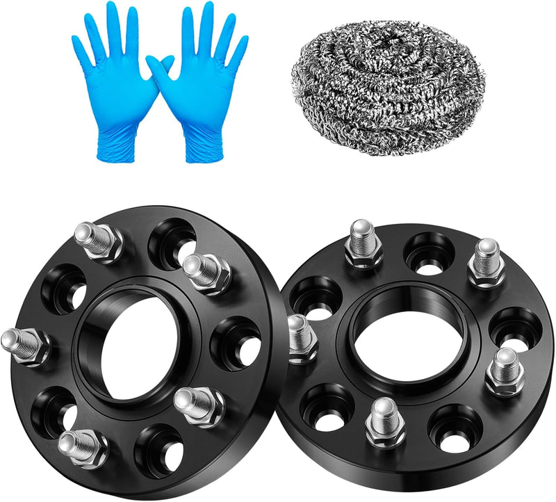 Wheel Spacers 5x120 for Chevrolet Camaro 2010-2022, Equinox 2010-2017, Cadillac CTS 2008-2019, 1 Inch, 66.9mm Bore, M14x1.5