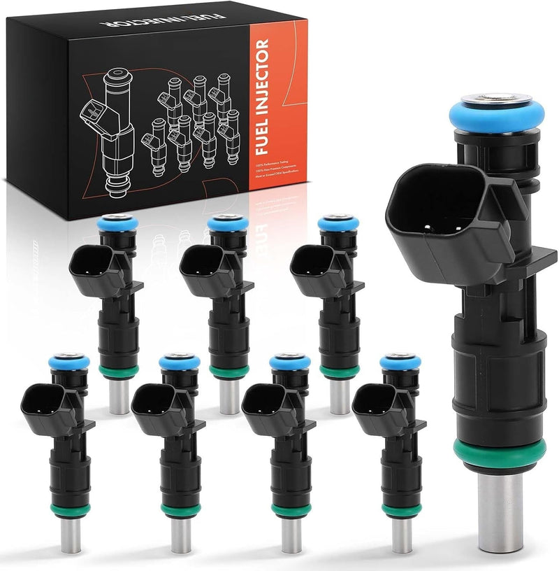 6-Hole Fuel Injector Set of 8 for Ram 1500 2020-2023, Dodge Charger, Challenger 2020-2023, V8 5.7L