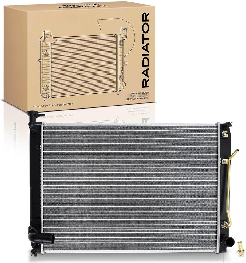 Main Radiator with Transmission Oil Cooler for Toyota Sienna 2007-2010, 3.5L V6, Automatic Transmission