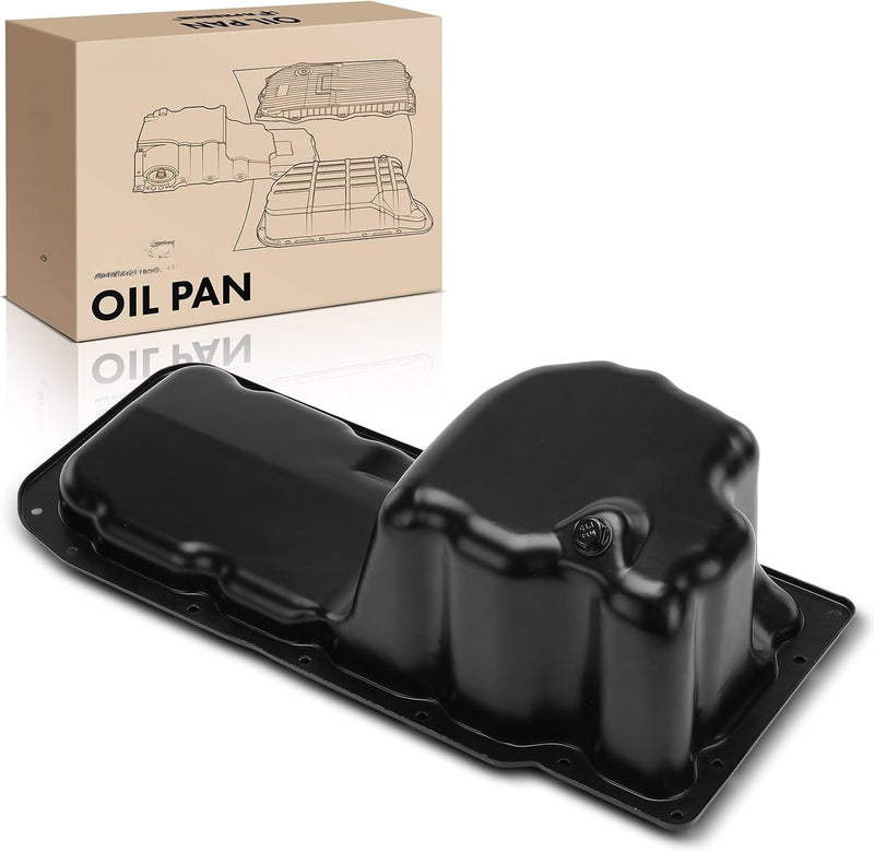 Steel Engine Oil Pan With Drain Plug for Jeep Commander 2006-2007, Grand Cherokee 2005-2007 4.7L