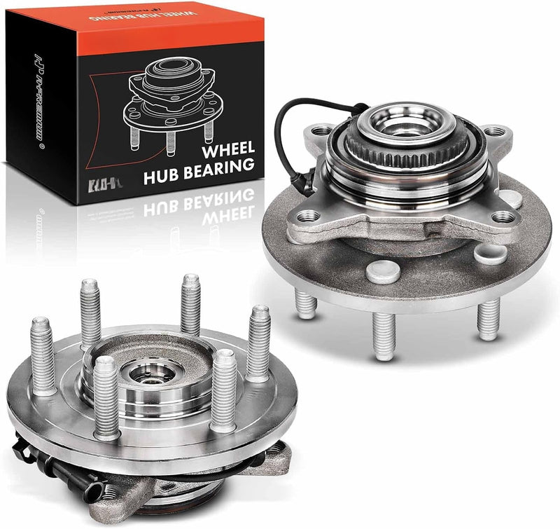 Front Wheel Bearing and Hub Assembly Pair for Ford F-150 2004-2008, Expedition 2003-2006, Lincoln Mark LT 2006-2008, 4WD