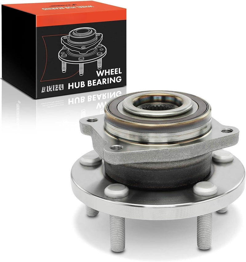 Front Wheel Bearing and Hub Assembly, 5-Lug, for Chrysler 200 2011-2014, Sebring 2007-2010, Dodge Avenger 2008-2014