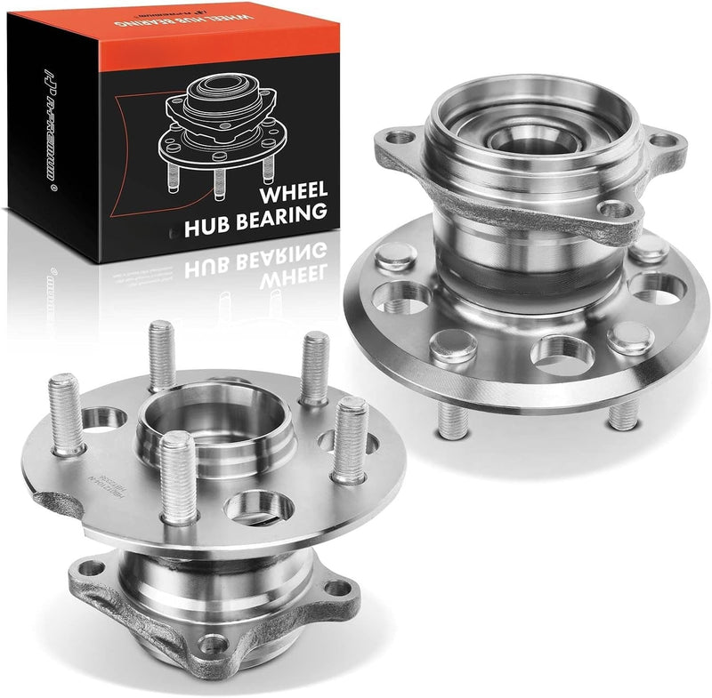 Rear Wheel Bearing and Hub Assembly Pair for Toyota RAV4 2001-2005 AWD, 5-Lug, Left and Right