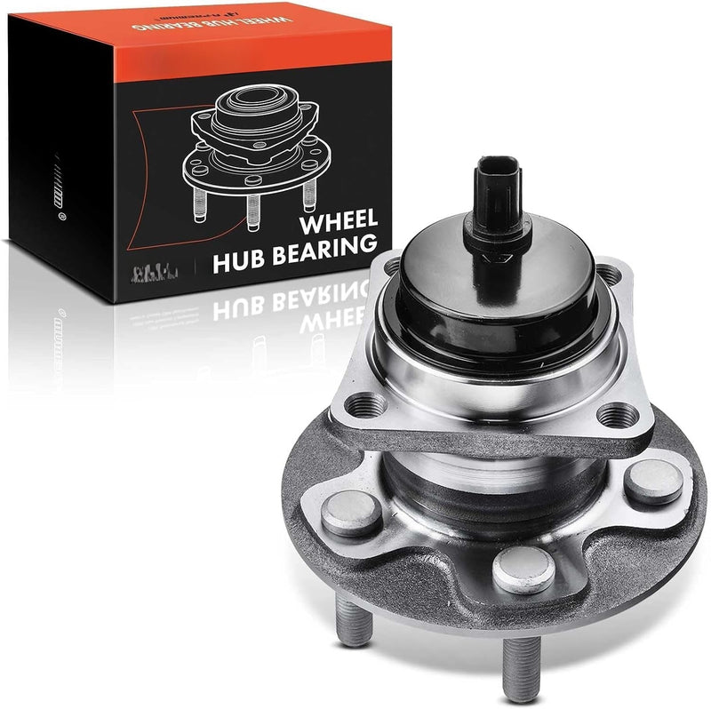 Rear Wheel Bearing and Hub Assembly with ABS for Toyota Corolla 2009-2019, Matrix 2009-2014, Pontiac Vibe 2009-2010, 1.8L FWD