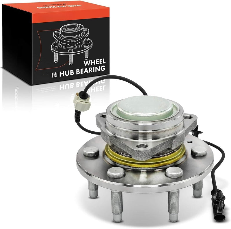 Front Wheel Bearing and Hub Assembly with ABS for Chevrolet Silverado 1500 2007-2013, Tahoe 2007-2014