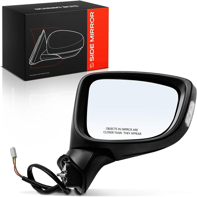 Front Right Passenger Side Power Door Mirror for Mazda 3 2014-2016, Blind Spot Detection, Japan-Built
