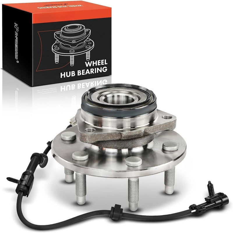 Front Wheel Bearing and Hub Assembly with ABS for Chevrolet Silverado 1500 1999-2006, Tahoe 2000-2006