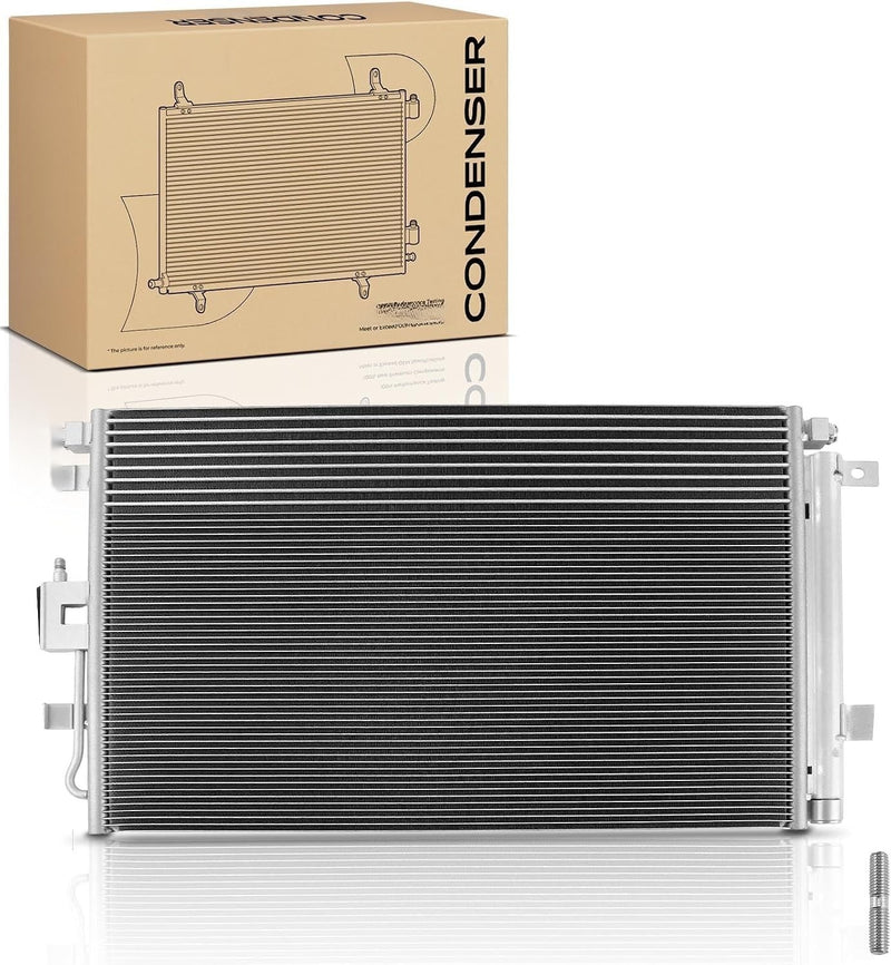 A/C Condenser with Oil Cooler for Chevrolet Equinox and GMC Terrain 2018-2022 1.5L, 2018-2019 1.6L