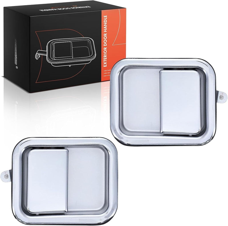 Front Driver and Passenger Side Paddle Exterior Door Handles for Jeep CJ7 1981-1986, Scrambler 1981-1985