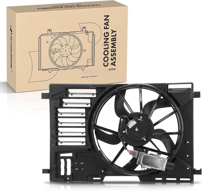 Engine Radiator Cooling Fan Assembly with Shroud for Ford Fusion 2013-2020, Lincoln MKZ 2013-2020, 2.0L