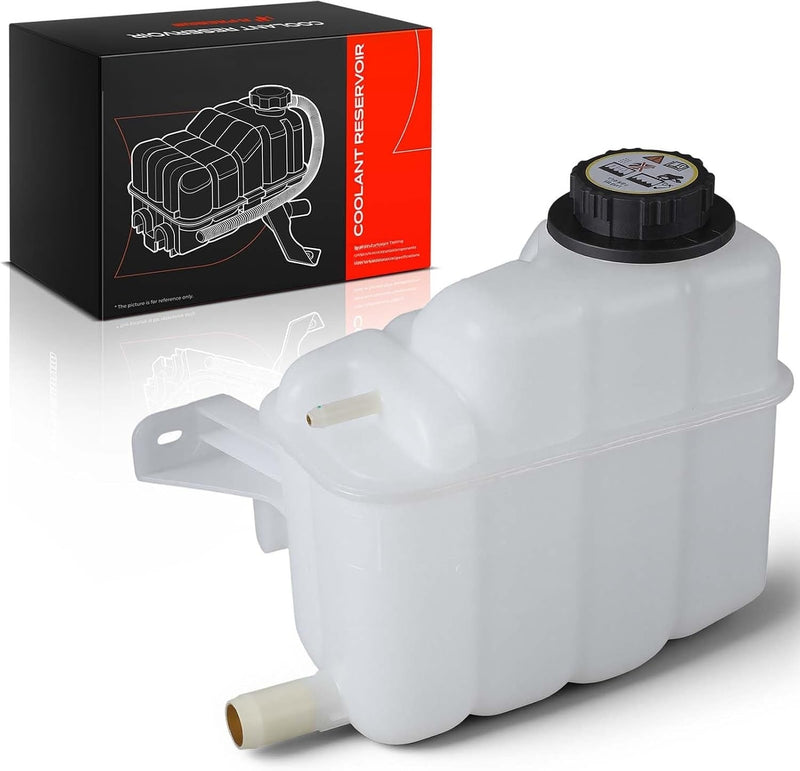 Pressurized Coolant Expansion Reservoir With Cap for Ford Taurus 2000-2007, Mercury Sable 2000-2005 3.0L