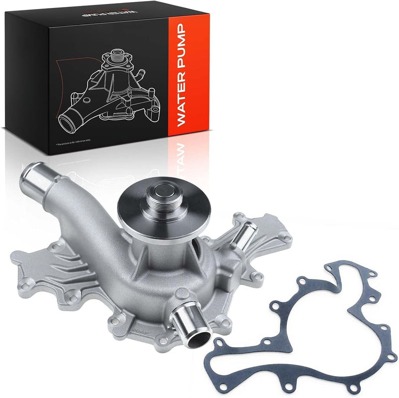 Engine Water Pump with Gasket for Ford Mustang 1996-2004, Thunderbird 1996-1997, Mercury Cougar 1996-1997 3.8L V6