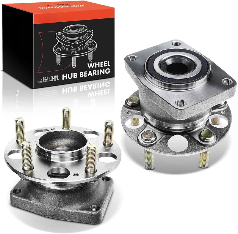 Rear Wheel Bearing and Hub Assembly Pair, 5-Lug, for Honda HR-V 2016-2022, 1.8L AWD