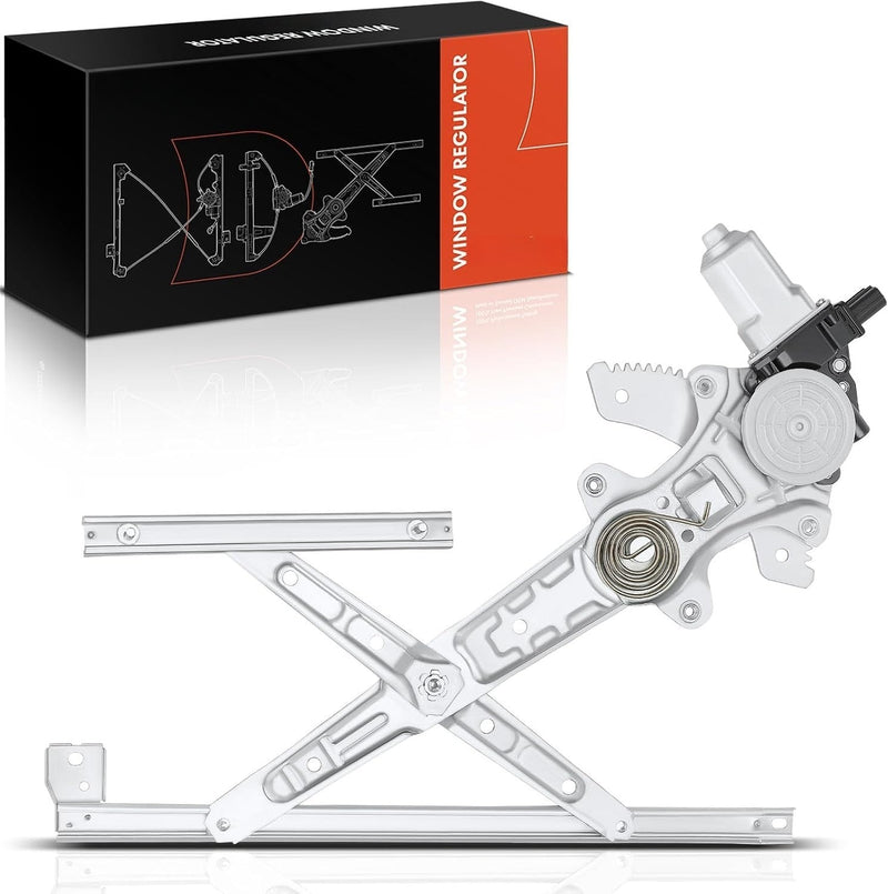 Front Left Driver Side Power Window Regulator With 6-Pin Motor for Honda Civic 2012-2015 Sedan, With Express Up or Down