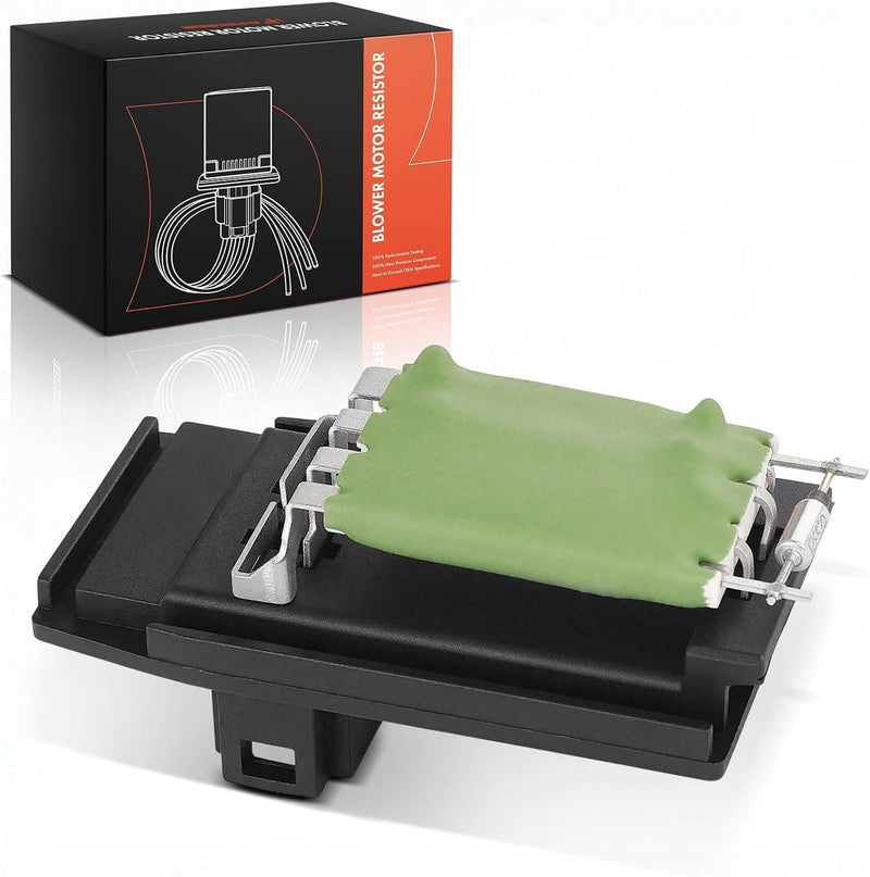 Front Blower Motor Resistor Module for Ford Focus 2000-2007, Transit Connect 2010-2013, Mercury Cougar 1999-2002, 4-Pin