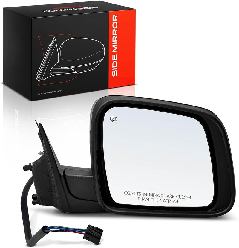 Front Right Passenger Side Heated Power Door Mirror for Jeep Grand Cherokee 2011-2018 WK2, Convex Glass