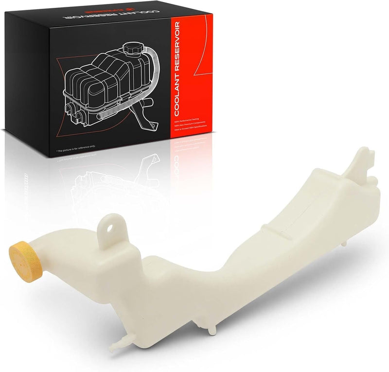 Front Non-Pressurized Coolant Reservoir With Cap for Honda Civic 2001-2005 1.7L Coupe or Sedan
