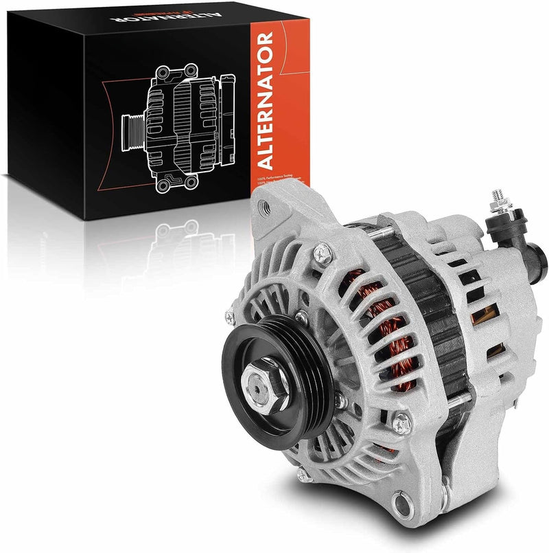 Alternator for Honda Civic 1994-1995, Civic del Sol 1994-1995, 1.5L, 12V 70A, 4-Groove Pulley, CCW