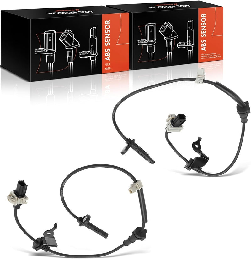 Front ABS Wheel Speed Sensor Pair with Harness for Honda Accord 2013-2017, Acura TLX 2015-2020, Left and Right