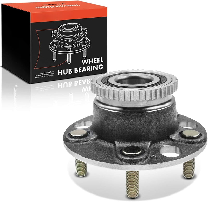 Rear Wheel Bearing and Hub Assembly for Acura RL 1996-2001, Honda Odyssey 1998, Isuzu Oasis 1998, 5-Lug with ABS Ring