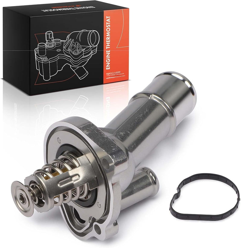 Aluminum Thermostat Housing Assembly for Ford Focus 2011-2018 2.0L L4, Naturally Aspirated