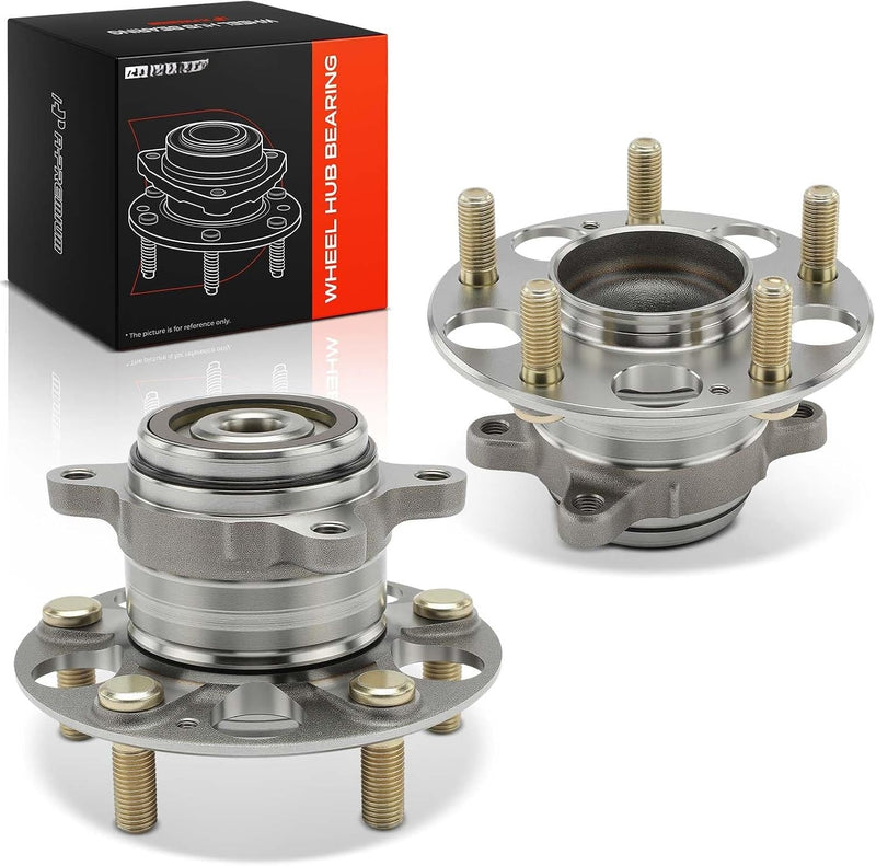 Rear Wheel Bearing and Hub Assembly Pair for Honda Civic 2013-2015, 5-Lug, Left and Right