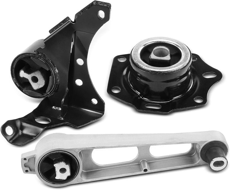 Rear, Front Right Lower Engine and Transmission Mount Set of 3 for Dodge Neon 2003-2005 2.0L Automatic