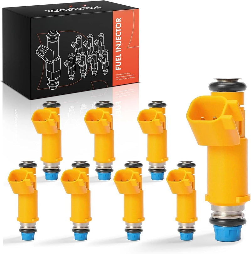 Fuel Injector Set of 8 for Land Rover LR3 2005-2009, Range Rover 2006-2009 4.4L, Jaguar XK8 2003-2006 4.2L