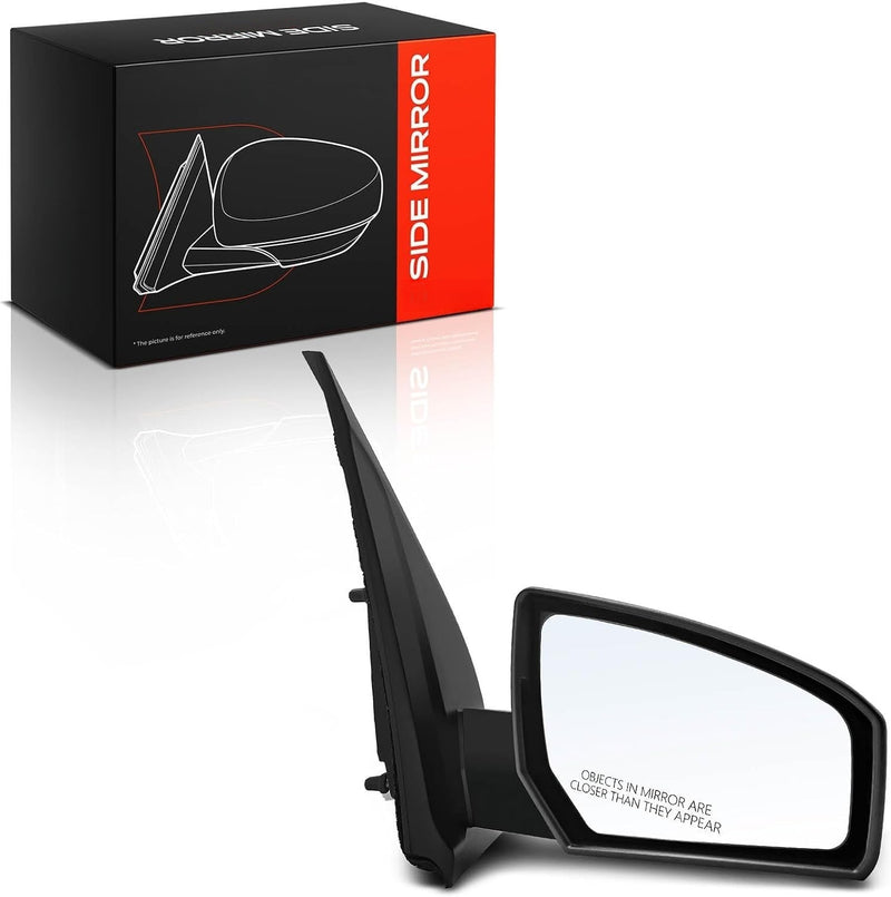 Front Right Passenger Side Power Mirror for Nissan Sentra 2007-2012, 3-Pin Black