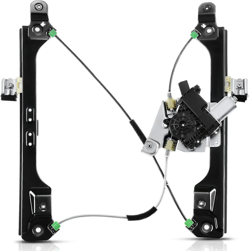 Front Right Passenger Side Power Window Regulator With Motor for Cadillac SRX 2010-2015, Saab 9-4X 2011, 7-Pin