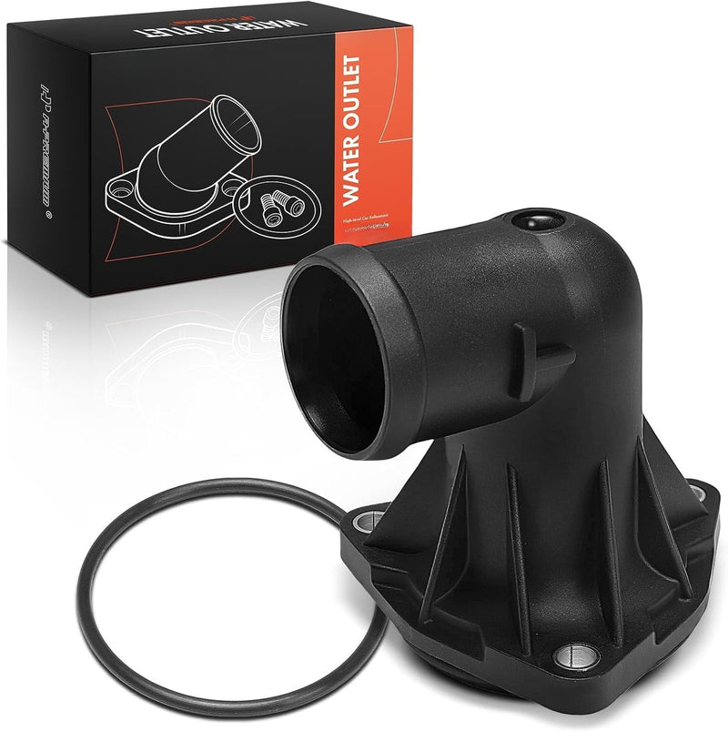 Thermostat Housing Water Outlet for Volkswagen Touareg 2007-2010, CC 2009-2010, Passat 2008, Audi Q7 2007-2010, 3.6L V6