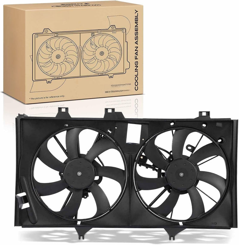 Dual Radiator Cooling Fan Assembly with Motors for Toyota Camry 2012-2017, Avalon 2013-2018, 2.5L Hybrid, with Shroud