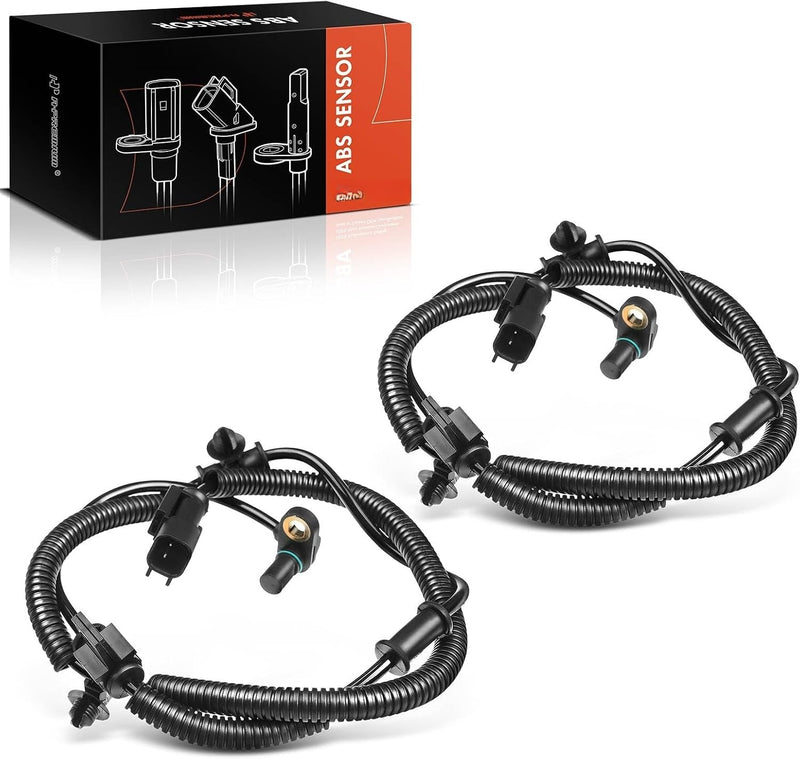Front ABS Wheel Speed Sensor Pair for Ford F-150 2011-2014, Lincoln Navigator 2011-2014, Left and Right
