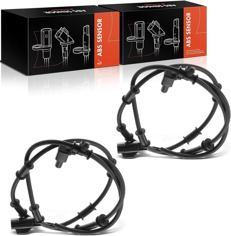 Front ABS Wheel Speed Sensor Pair for Dodge Ram 2500 2003-2005, 3500 2003-2005, 4WD, 2-Pin, Left and Right