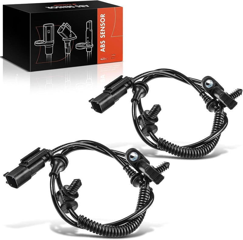 Rear ABS Wheel Speed Sensor Pair for Ford Flex 2010-2019, Taurus 2013-2019, Police Interceptor Sedan 2013-2019