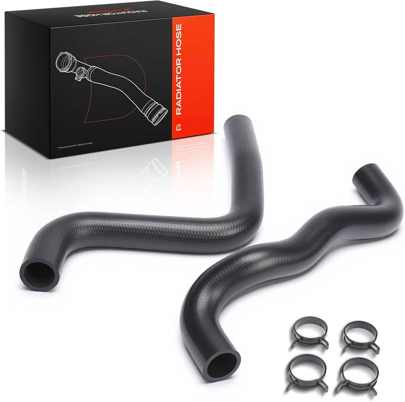 Upper and Lower Radiator Coolant Hose Set with Clamps for Toyota Highlander 2008-2013, 3.3L 3.5L V6