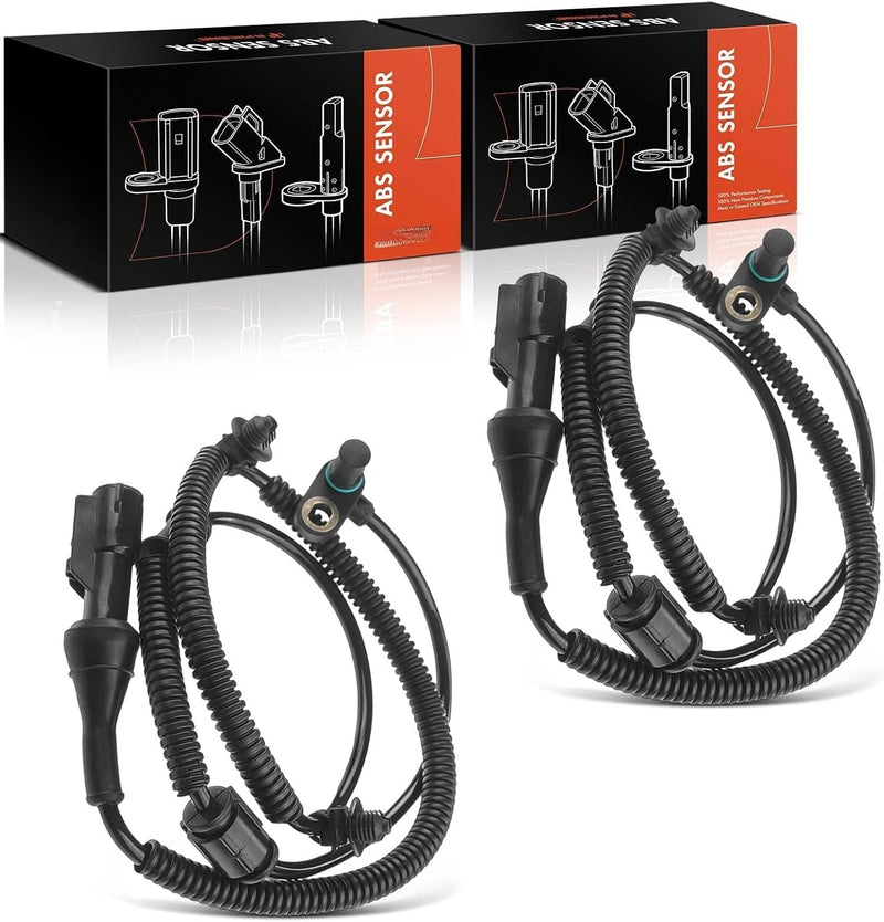 Front ABS Wheel Speed Sensors for Ford F-150 2009-2010, Expedition 2010, Lincoln Navigator 2010, Left and Right Pair