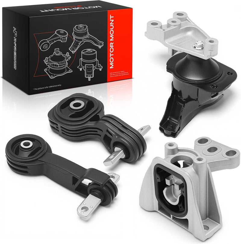 Engine, Transmission and Front Torque Strut Mount Set of 4 for Honda Civic 2006-2011 1.8L
