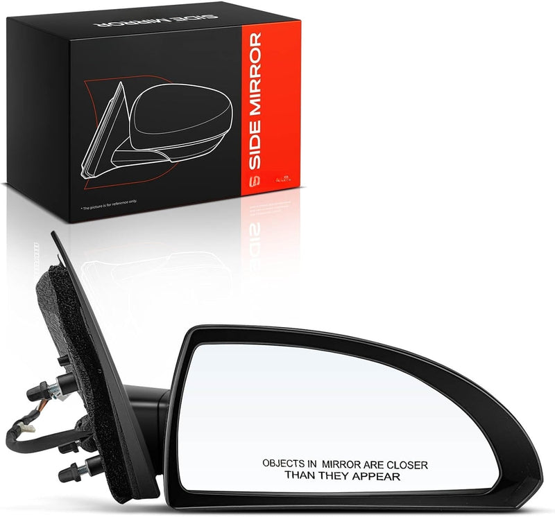 Front Right Passenger Side Power Mirror for Chevrolet Impala 2006-2013, Impala Limited 2014-2016, Non-Heated, Black