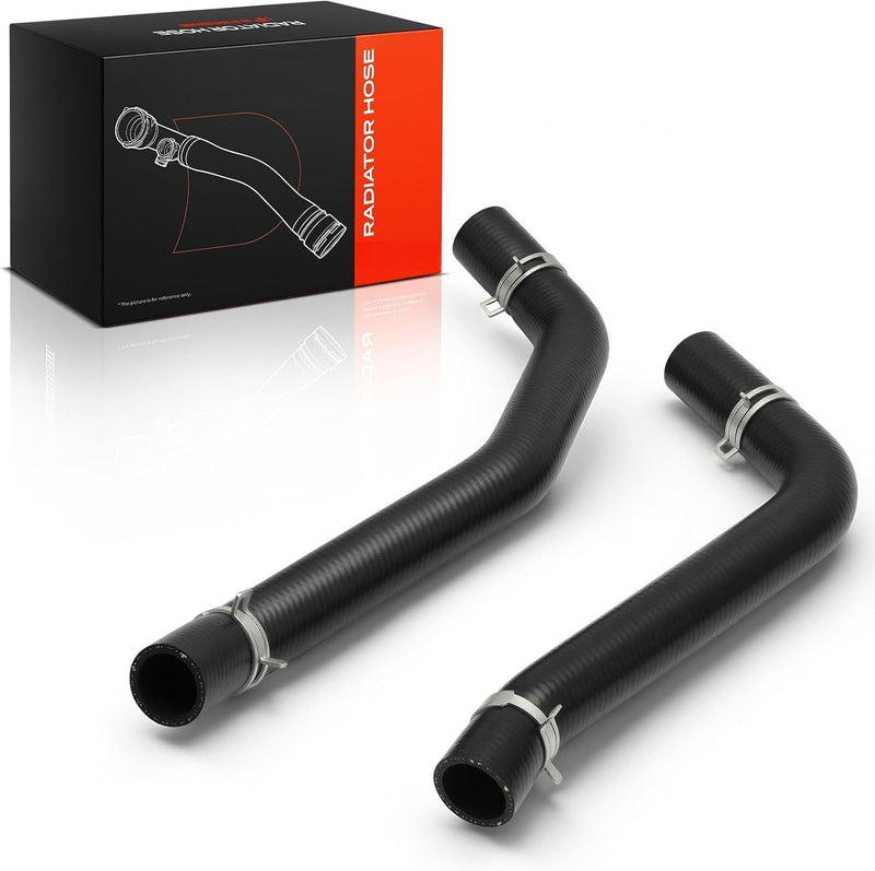 Upper and Lower Radiator Coolant Hose Kit (2 Hoses) for Toyota Tacoma 2005-2015, 4Runner 2003-2009, FJ Cruiser 2007-2010