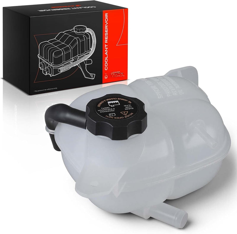 Front Coolant Overflow Reservoir With Cap, Sensor and Tubing for Pontiac Solstice 2006-2009, Saturn Ion 2003-2007