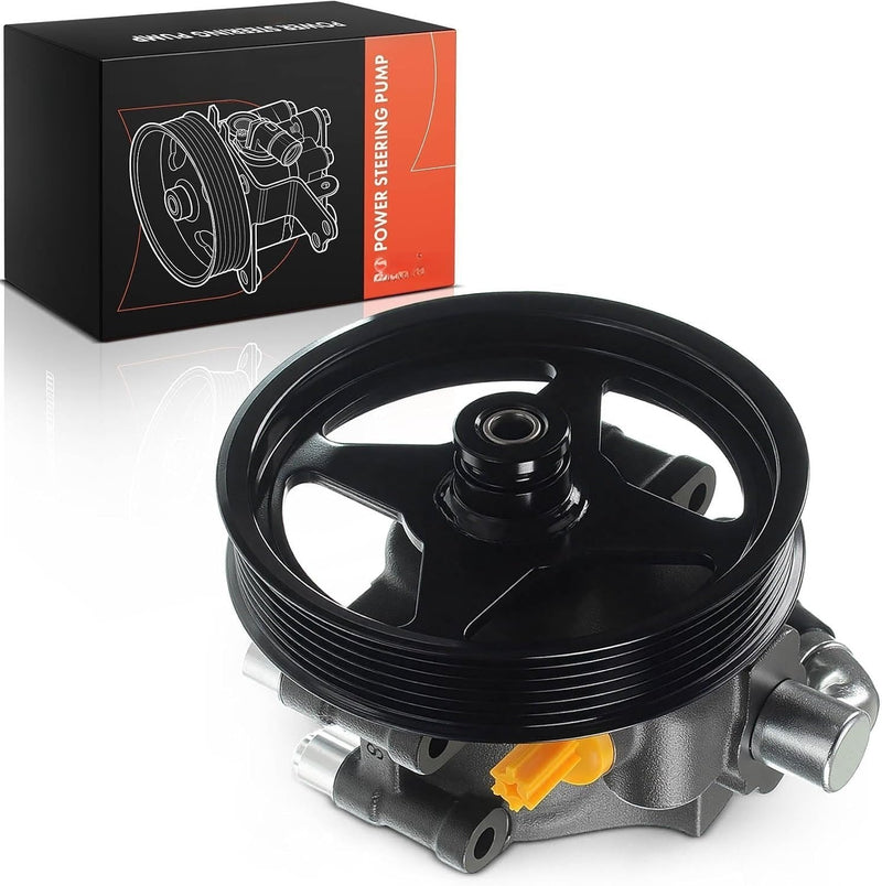 Power Steering Pump with Pulley for Ford F-150 and Lobo 2009 4.6L or 5.4L, Built Before 12/01/2008