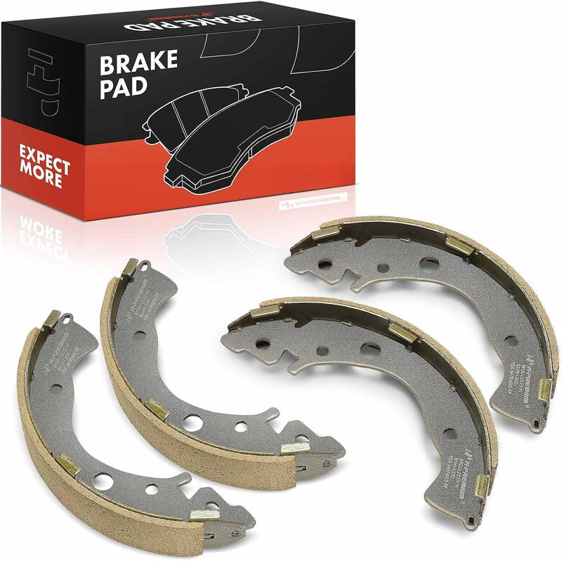 Rear Drum Brake Shoes Set of 4 for Honda Civic 2003-2015, Insight 2010-2014, Fit