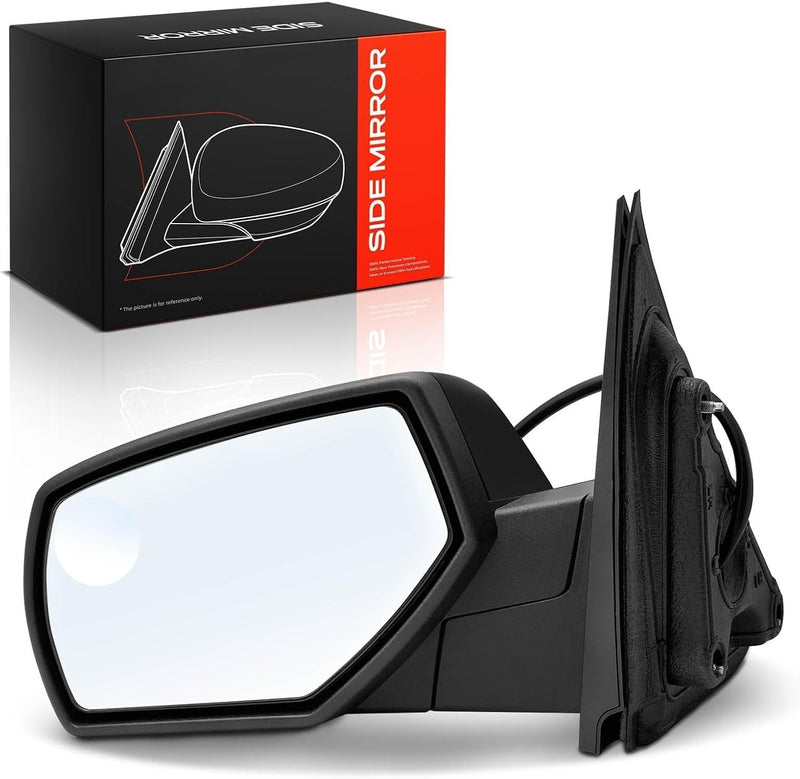 Front Left Driver Side Heated Power Mirror for Chevrolet Silverado 1500 2014-2018, GMC Sierra 1500 2014-2018, Blind Spot